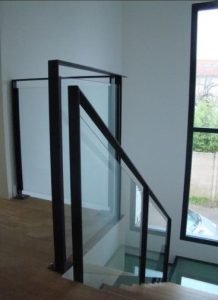 garde-corps-en-verre et acier -sur-mesure- Bordeaux 1