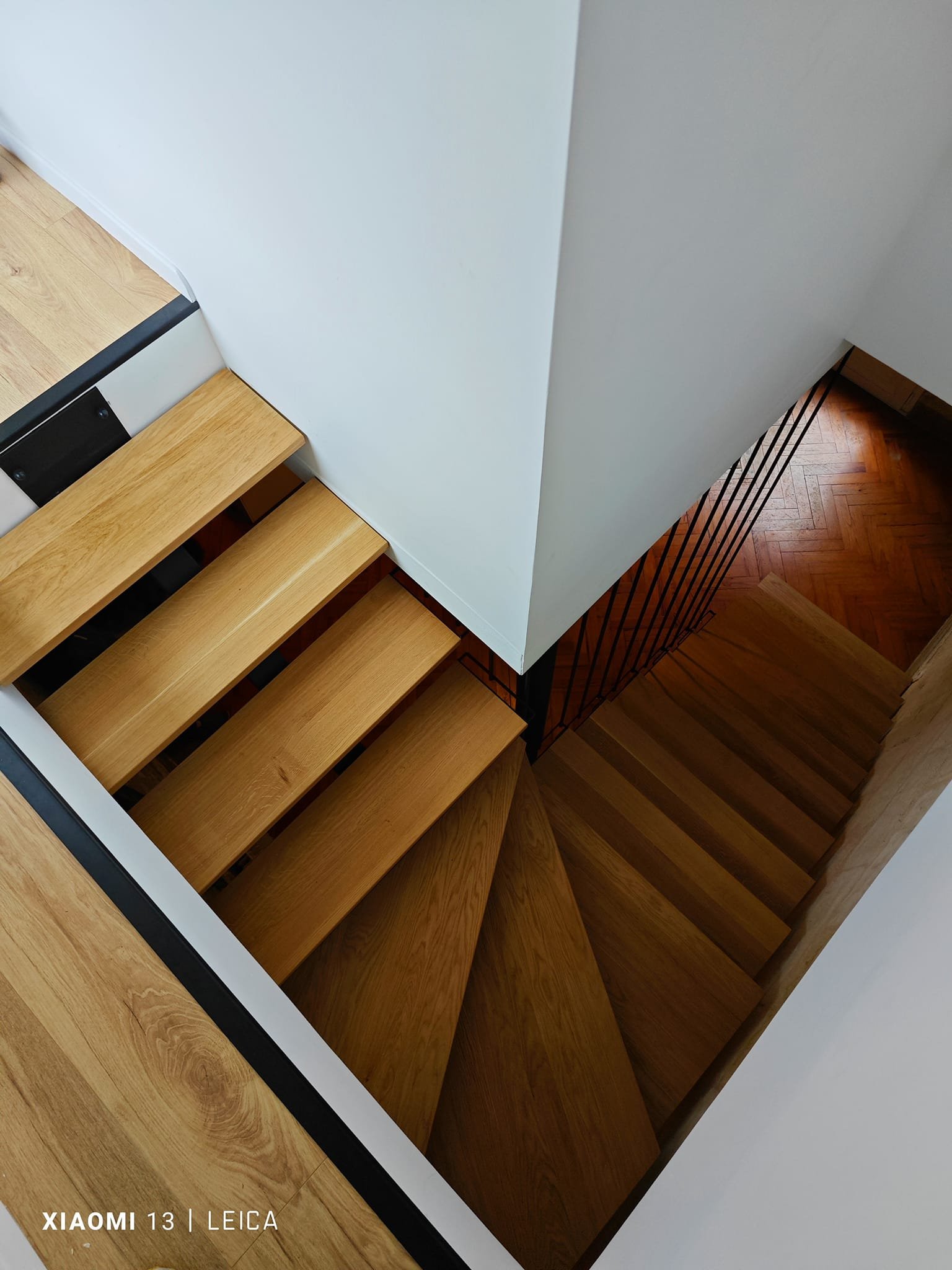 escalier quart tournant