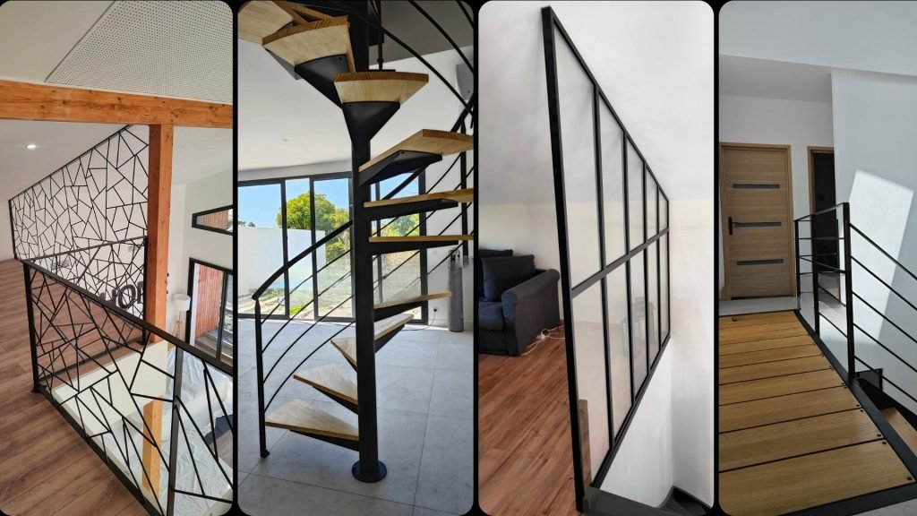 nos realisation escalier, passerelle,garde-corps,verriere